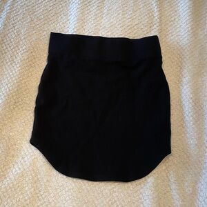 Black Mini Skirt with Elastic Band